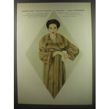 1956 Maximilian Autumn Haze Emba Mink Fur Advertisement