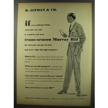 1956 B. Altman & Co. Murray Hill Suit Ad - If you could get along