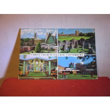 multiview, CHRIST CURCH COLLEGE, CANTERBURY, KENT. used postcard 1980 pm #