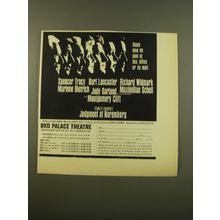 1961 Judgment at Nuremberg Movie Advertisement - Seats now on sale