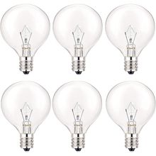 25 Watt Wax Warmer Bulbs, Light Bulbs for Full Size Scentsy Warmer, 6 Packs E12