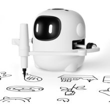 Drawing Robot for Kids with 150 Cards, Voice Interactive Educational Drawing Mac