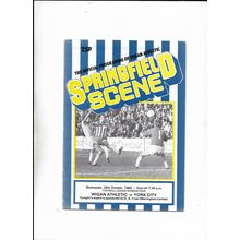WIGAN ATHLETIC V YORK CITY 29/10/1980 DIVISION 4 (BS1)
