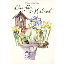 To A Special Daughter & Her Husband Happy Easter - Easter Greeting Card - 22615