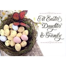 At Easter Daughter & Family - Easter Greeting Card - 26445