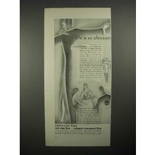 1930 I.M.M. White Star Liner Ad - Life is Pleasant