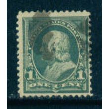 Used 279 1c Benjamin Franklin Just Clears M04266
