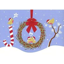 Joy To You And A Very Happy Holiday - Christmas Tree Free Greeting Card - 14057