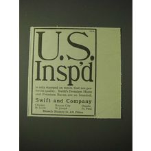 1900 Swift and Company Ad - U.S. Insp'd
