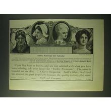 1900 Swift and Company Ham and Bacon Ad - Swift's American Girl Calendar