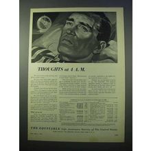 1953 The Equitable Life Assurance Ad - Thoughts at 4am