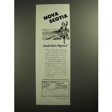 1953 Nova Scotia Canada Ad - Canada's Ocean Playground