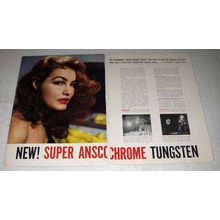 1958 Ansco Super Anscochrome Tungsten Film Ad