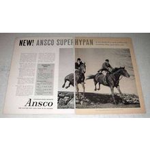 1958 Ansco Super Hypan Film Ad - Horses