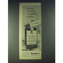 1958 Gordon's Gin Ad - One of the most acceptable of gifts