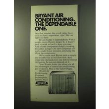 1971 Bryant Air Conditioning Ad - The Dependable One