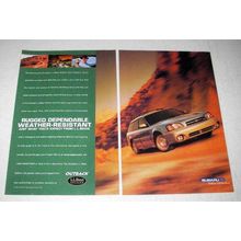 2001 Subaru Outback L.L. Bean Edition Car Ad - Rugged Dependable