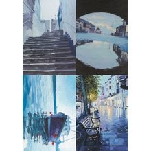 Kent Bayle Steps Pantiles Folkestone Trawler Disaster Weather 4x Postcard s