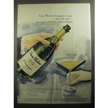 1956 Great Western Champagne Ad - Great Western champagne is magic