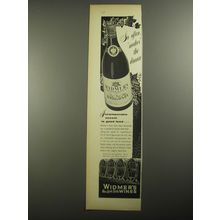 1956 Widmer's New York State Burgundy Ad - So often makes the dinner