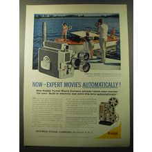 1960 Kodak Cine Automatic Turret Camera Ad - Now - expert movies automatically