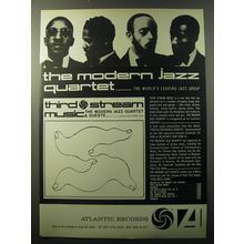 1960 Atlantic Records Ad - Third Stream Music The Modern Jazz Quartet & Guests