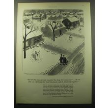 1960 Cincinnati Enquirer Magazine Advertisement - cartoon by Robert Day