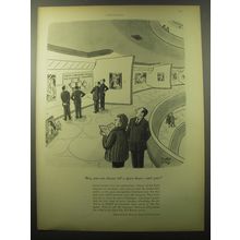 1960 Cincinnati Enquirer Magazine Ad - cartoon by Robert Day - Space Buyer