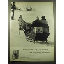 1960 Hiram Walker Imperial Whiskey Ad - Knowledgeable people buy Imperial