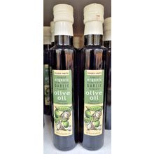 Trader Joe's Spanish Organic Extra Virgin Garlic Olive Oil 8.5fl oz (2 Bottles)