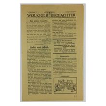 Original WW2 British Air Drop Propaganda Newspaper. - No Code [No. 1/1939].