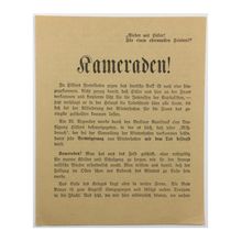Original WW2 Soviet/Russian Black Propaganda Leaflet. - Code 612. - 1941.