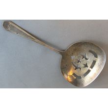 RARE 1910 DOMINICK & HAFF STERLING SILVER BON BON Spoon Server H.P.H.Mono