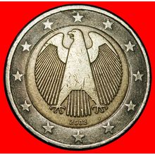 Ⰶ PHALLIC TYPE (2002-2006): GERMANY ★ 2 EUROS 2002J HAMBURG★LOW START★NO RESERVE