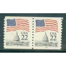 2115a 22c U.S. Flag Fine MNH CNP Right 12 G0800