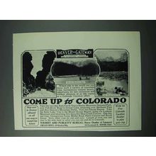 1925 Colorado Tourism Ad - Bear Creek Canyon, Echo Lake