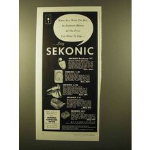 1958 Sekonic Exposure Meter Ad - L-21, L-36, L-8, LC-1