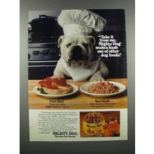 1983 Carnation Mighty Dog Food Ad - Take it From Me
