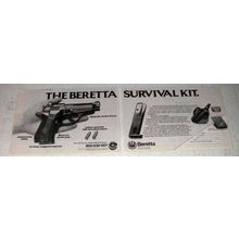 1983 Beretta Model 84 Pistol Ad - The Survival Kit