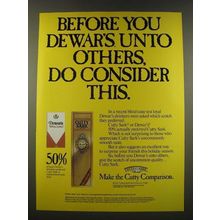 1986 Cutty Sark Scotch Ad - Before You Dewar's Unto Others, Do Consider This