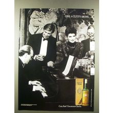 1986 Cutty Sark Scotch Ad - Give a Cutty Above
