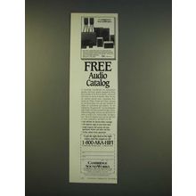 1990 Cambridge SoundWorks Ad