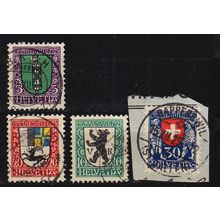 SCHWEIZ SWITZERLAND [1925] MiNr 0214-17 ( O/used ) [01] Pro Juventute
