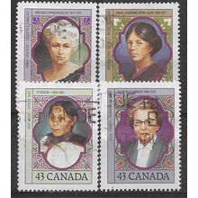 CAN 1992 (SET) 'PROMINENT CANADIAN WOMEN' (4v) FINE USED (EBID71-217)