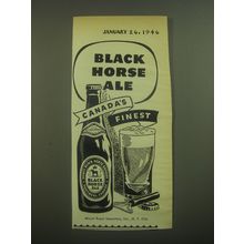 1946 Black Horse Ale Ad - Black Horse Ale Canada's Finest