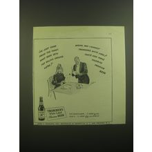 1946 Trommer's White Label Premium Beer Ad - I've just come from the coast.