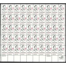 Emily Bissell Full 15 cent Sheet of 50 Stamps Scott 1823