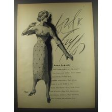 1956 Lord & Taylor Anne Fogarty Dress Advertisement