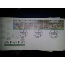 1988 australia FDC first day cover first fleet strip 5