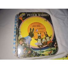 1955 Magic Talking Book: The Tale of Peter Rabbit! The Record IS the Book! $20.0